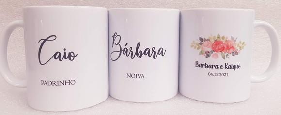 Caneca Personalizada Casamento Padrinhos