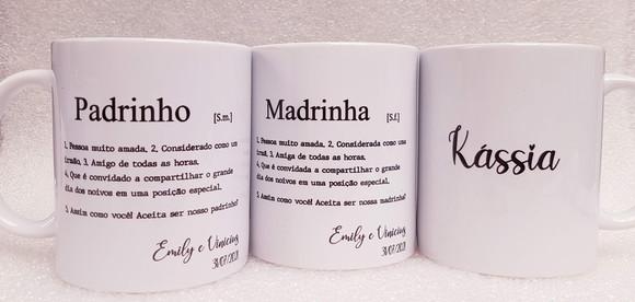 Caneca Personalizada Casamento Padrinhos