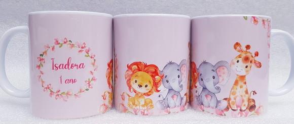Caneca Personalizada Safari Menina