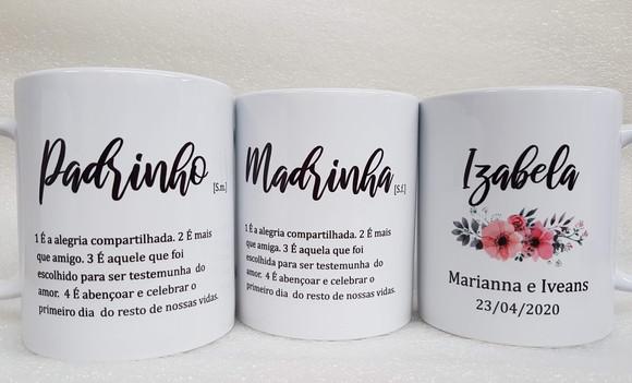 Caneca Personalizada Casamento Padrinhos