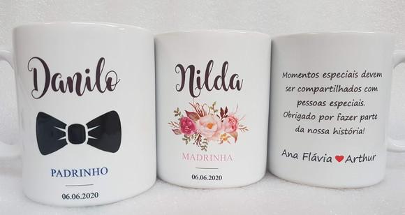 Caneca Personalizada Casamento Padrinhos