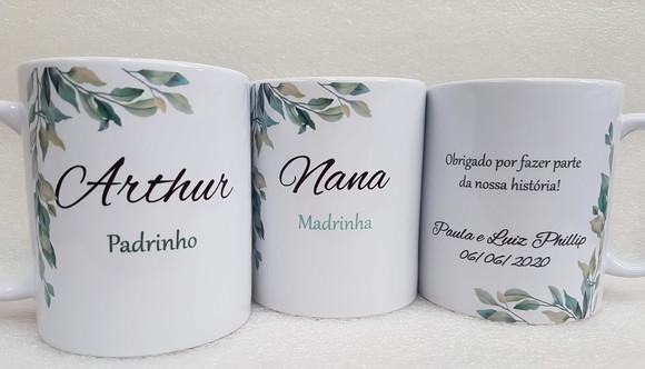 Caneca Personalizada Casamento Padrinhos