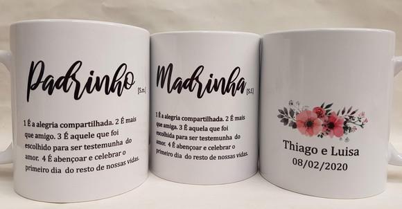 Caneca Personalizada Casamento Padrinhos