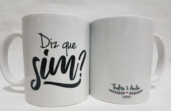 Caneca Personalizada Casamento Padrinhos