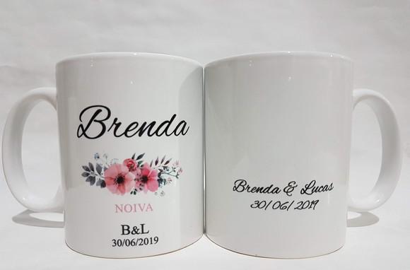 Caneca personalizada casamento padrinhos