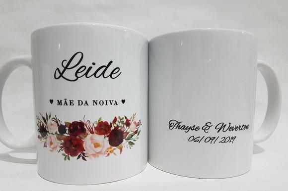Caneca personalizada casamento padrinhos