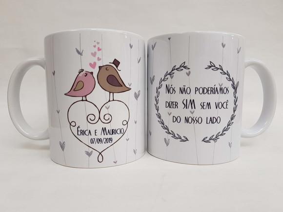 Caneca Casamento Madrinha ou Padrinho
