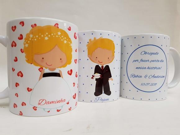 Caneca Personalizada Dama e Pajem
