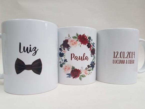Caneca Personalizada Casamento Padrinhos