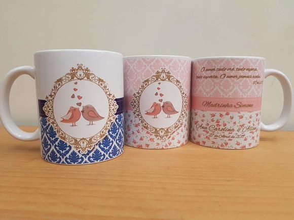 Caneca Personalizada Casamento Padrinhos