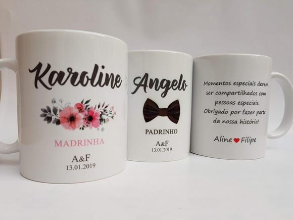 Caneca Personalizada Casamento Padrinhos