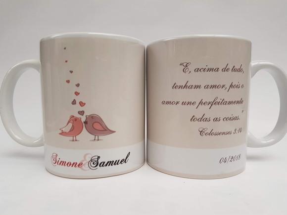 Caneca Personalizada Casamento Padrinhos