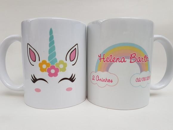 Caneca Personalizada Aniversário Unicórnio