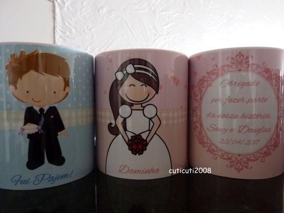 Caneca Personalizada Pajem e Daminha