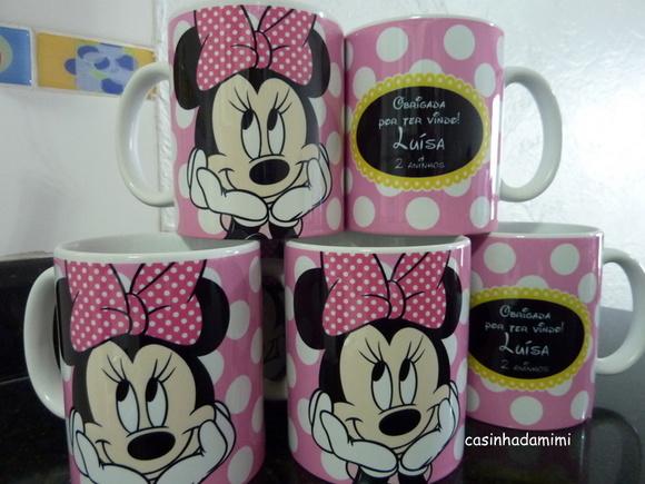 Caneca Personalizada Minnie Rosa