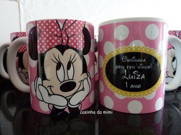 Caneca Personalizada Minnie Rosa