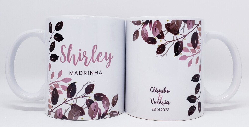 Caneca Personalizada Casamento Padrinhos