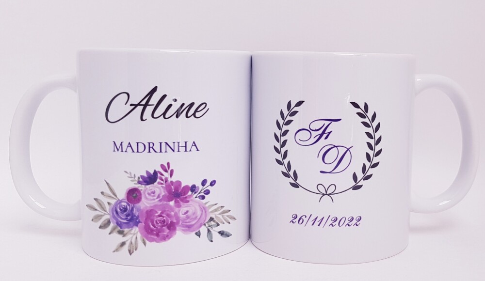 Caneca Personalizada Casamento Padrinhos