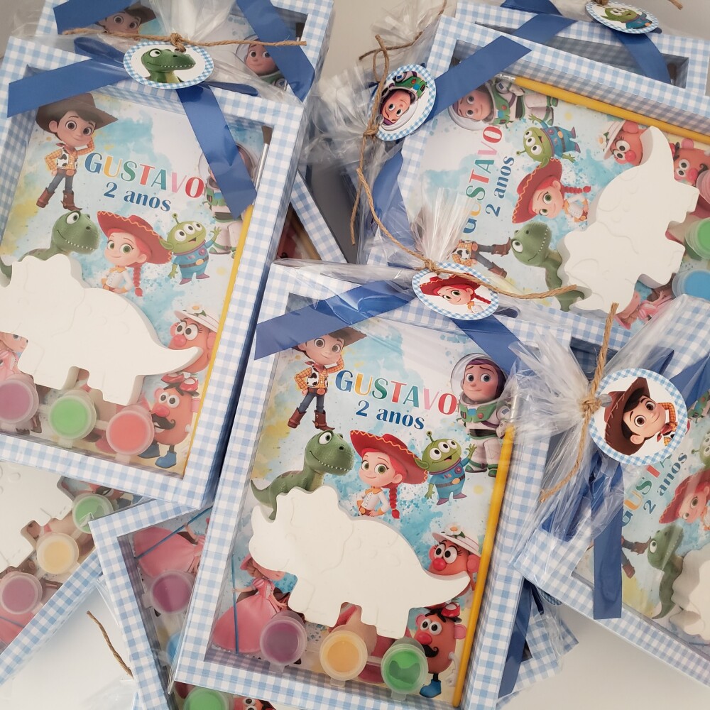 Lembrancinha Aniversário Kit Pintura Gesso Toy Story