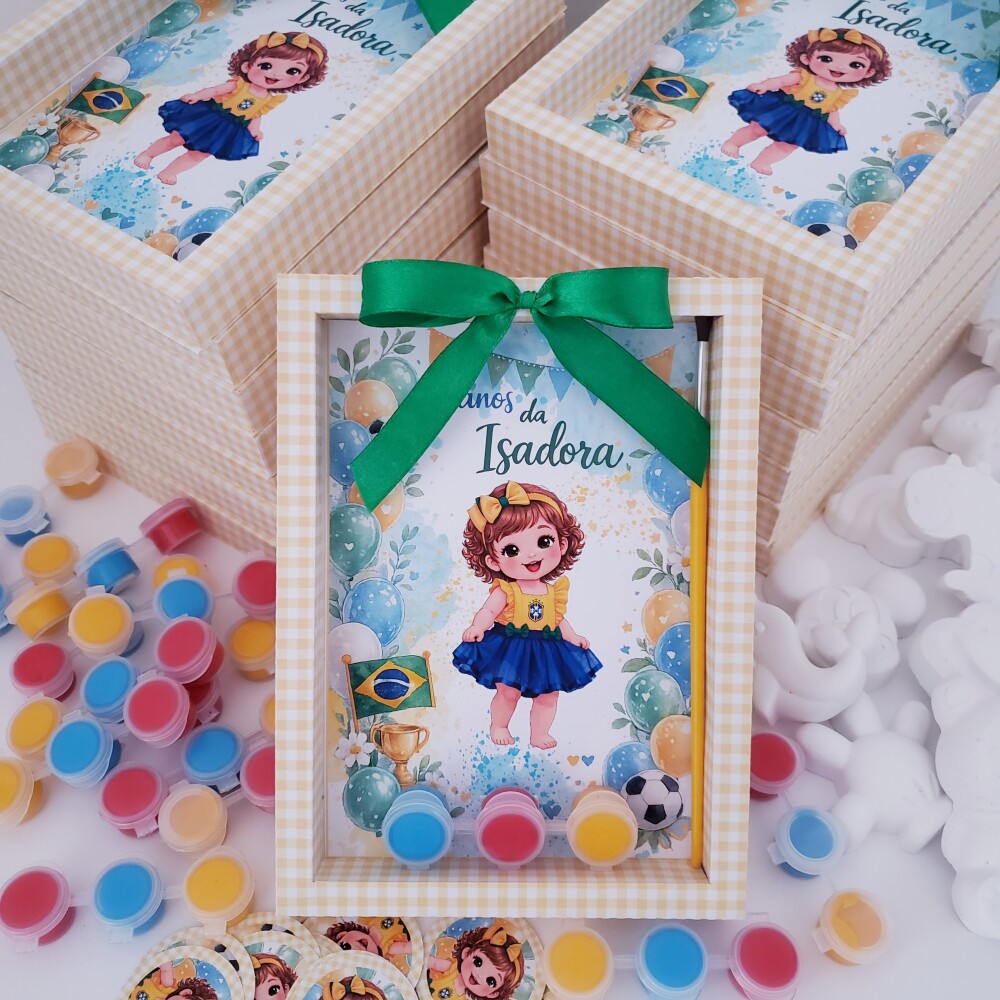 Lembrancinha Aniversário Kit Pintura Gesso COPA