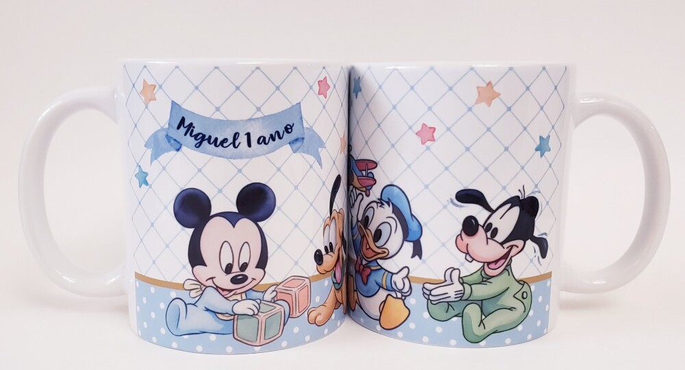 Caneca aniversario mickey baby