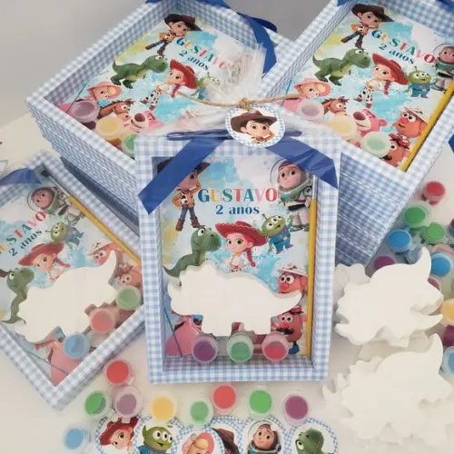 Lembrancinha Aniversário Kit Pintura Gesso Toy Story