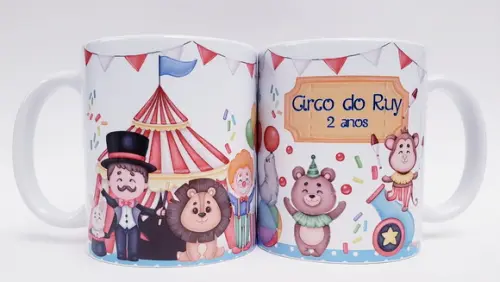 Lembrancinha Caneca Personalizada Circo