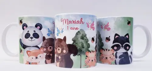 Lembancinha Caneca Personalizada Bosque Encantado