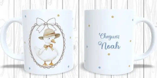 Caneca Personalizada Patinho Maternidade Cha de Bebe