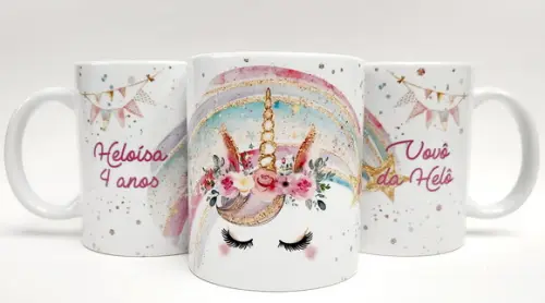 Lembrancinha Aniversario Caneca Personalizada Unicórnio