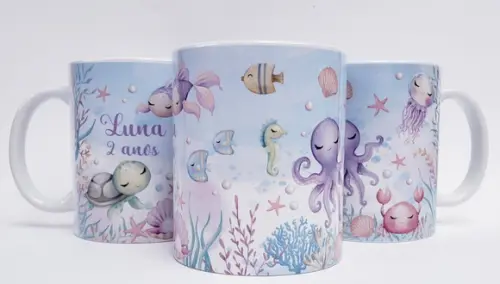 Caneca Personalizada Fundo do Mar Mesnina
