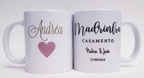 Caneca Personalizada Casamento Padrinhos