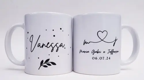Caneca Personalizada Casamento Padrinhos