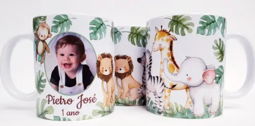 Caneca Personalizada Safari com Foto
