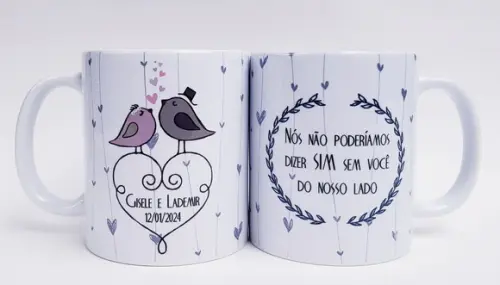 Caneca Personalizada Padrinhos Casamento