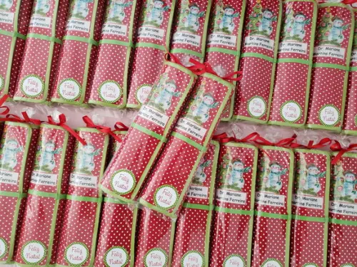 Lembrancinha de Natal Mini Lousa de Tecido