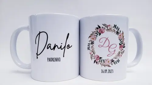 Caneca Personalizada Casamento Padrinhos