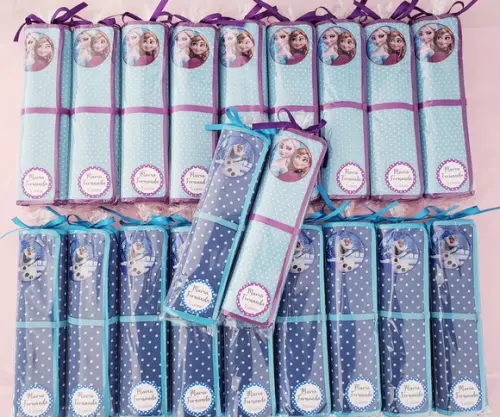 Lembrancinhas Mini Lousa de Tecido Frozen