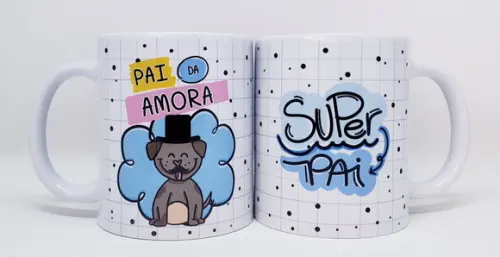 Caneca Personalizada Dias dos Pais Pet