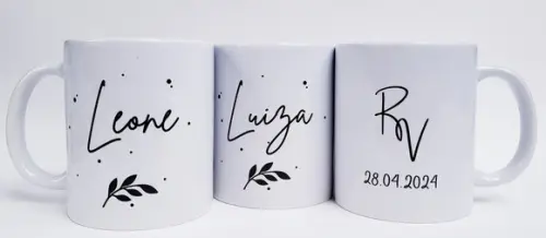 Caneca Personalizada Casamento Padrinhos