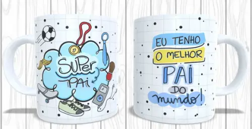 Lembrancinha Caneca Personalizada Dia dos Pais
