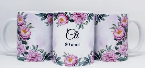 Caneca Personalizada Aniversário 80 Anos