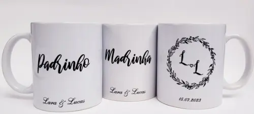 Caneca Personalizada Casamento Padrinhos