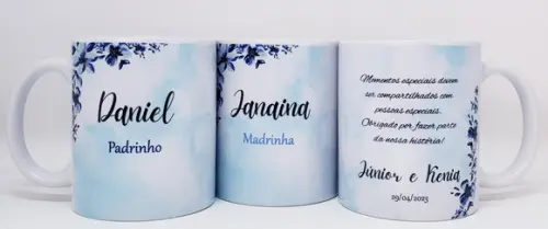 Lembrancinha Caneca Personalizada Casamento Padrinhos