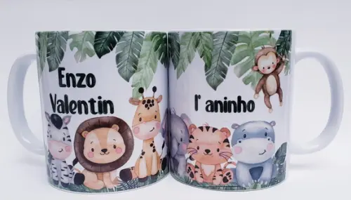 Caneca Personalizada Safari Baby
