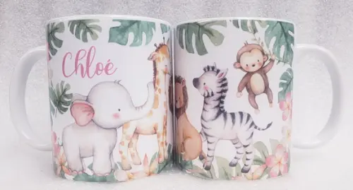 Caneca Personalizada Safari Menina