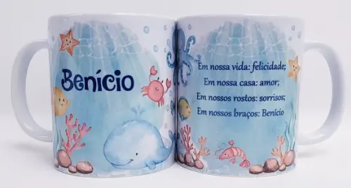 Caneca Personalizada Fundo do Mar