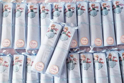 Lembrancinhas Mini Lousa de Tecido Pequeno Príncipe