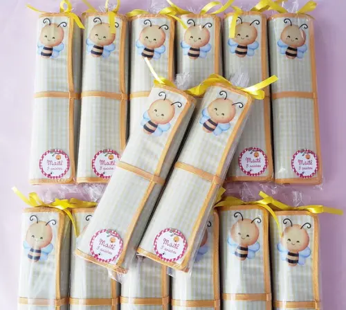 Lembrancinhas Mini Lousa de Tecido Abelhinha