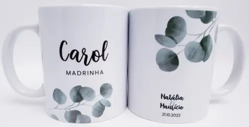 Caneca Personalizada Casamento Padrinhos